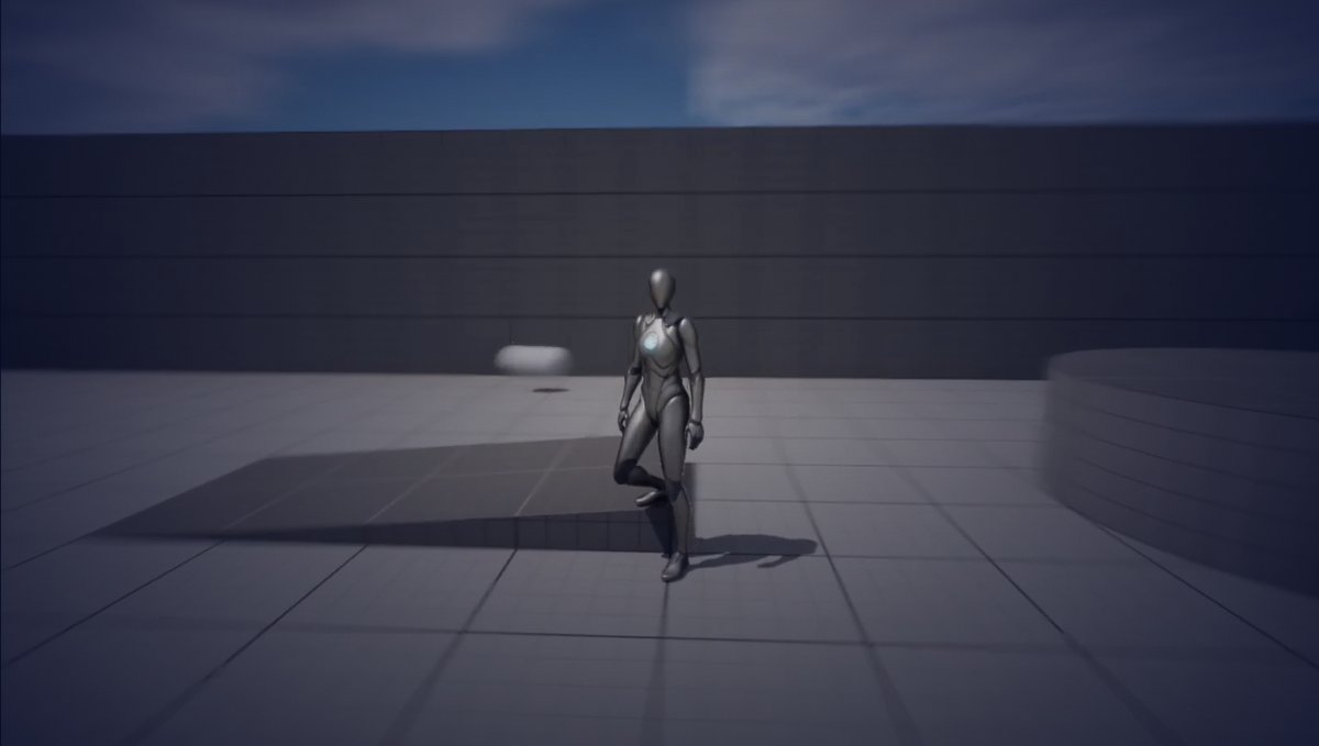 Procedural animation in Unreal Engine — mannequin walking with procedural limb placement