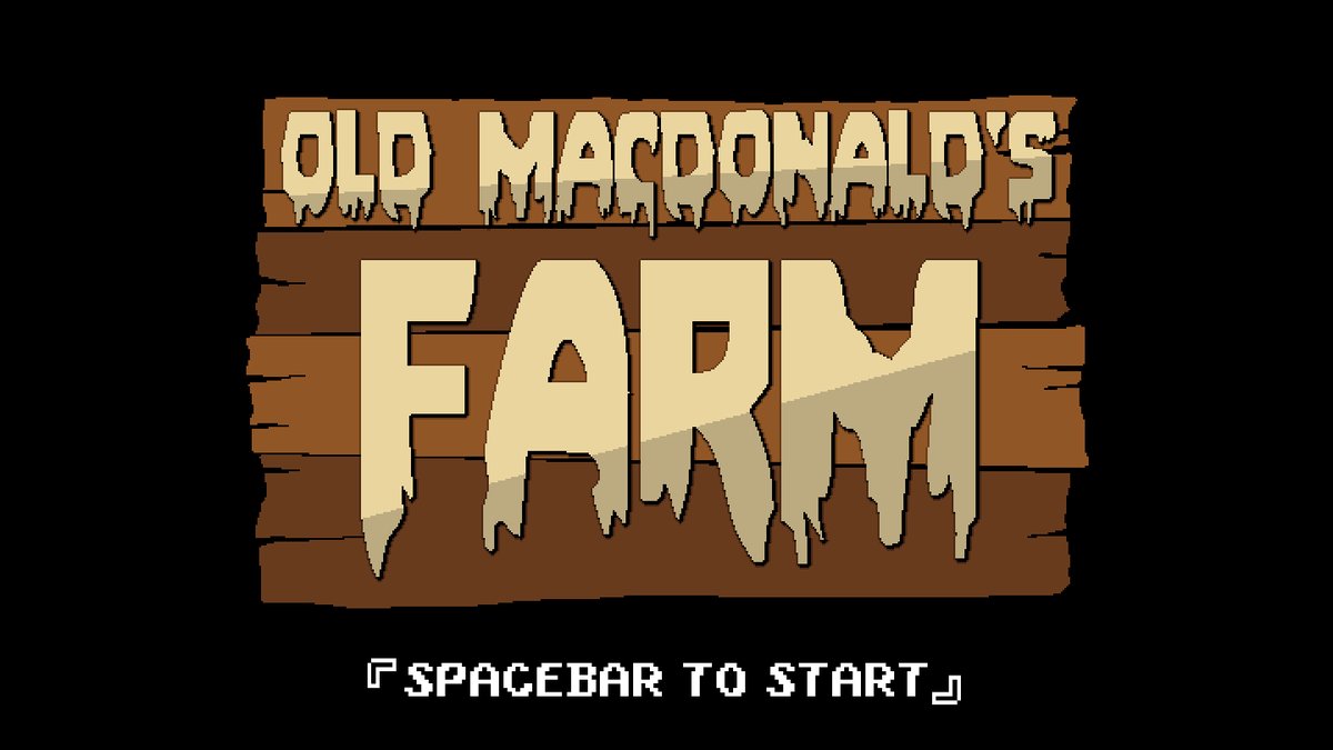 Old Macdonald's Farm title screen — tower-defence Ludum Dare entry