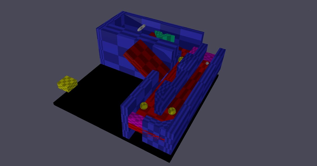 Screwball Scramble — 3D physics game in C++ with a ball navigating obstacles